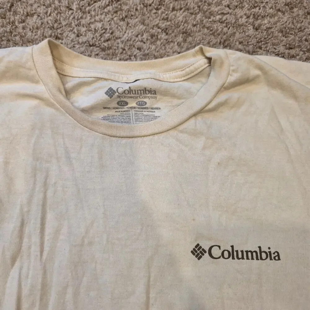 Columbia "Backpacking tours" tshirt with bear sz XXL - Picture 4 of 5